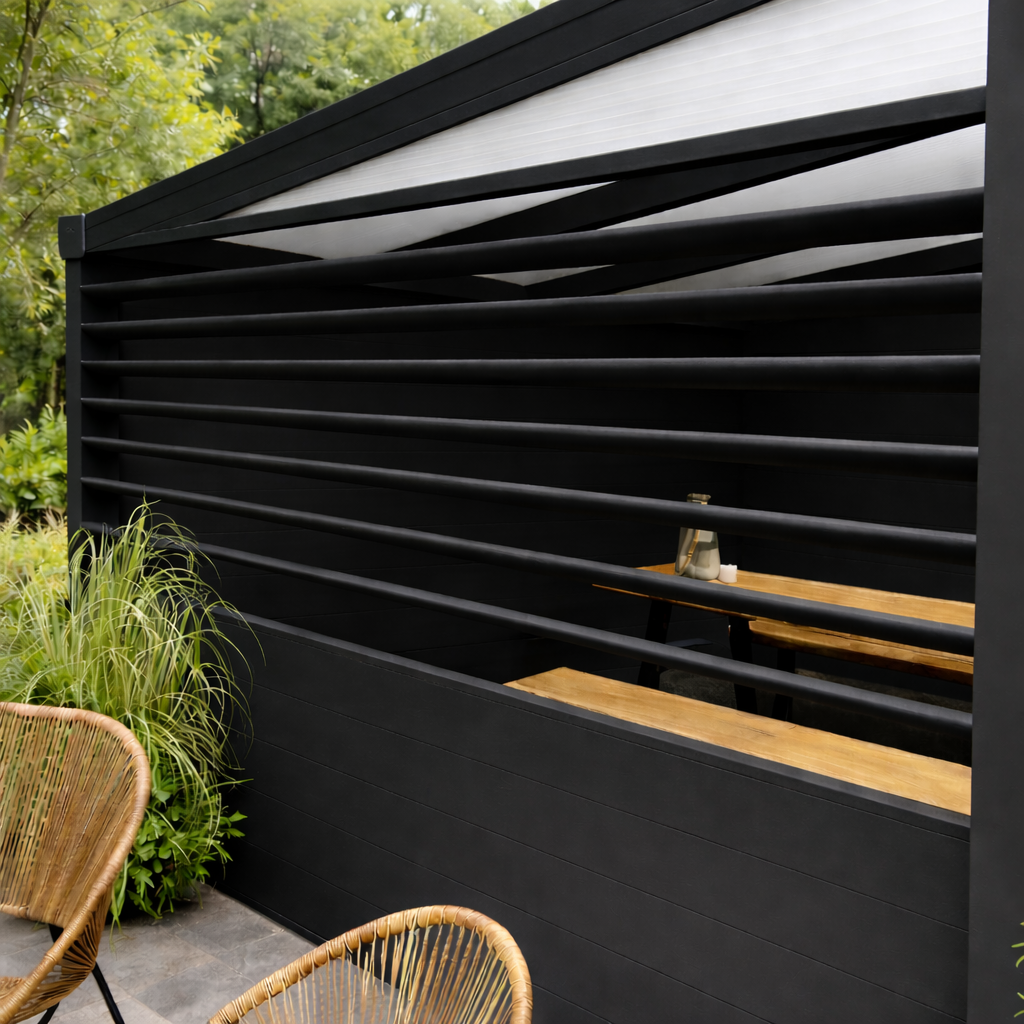 Rotatable Louvred Side Panels