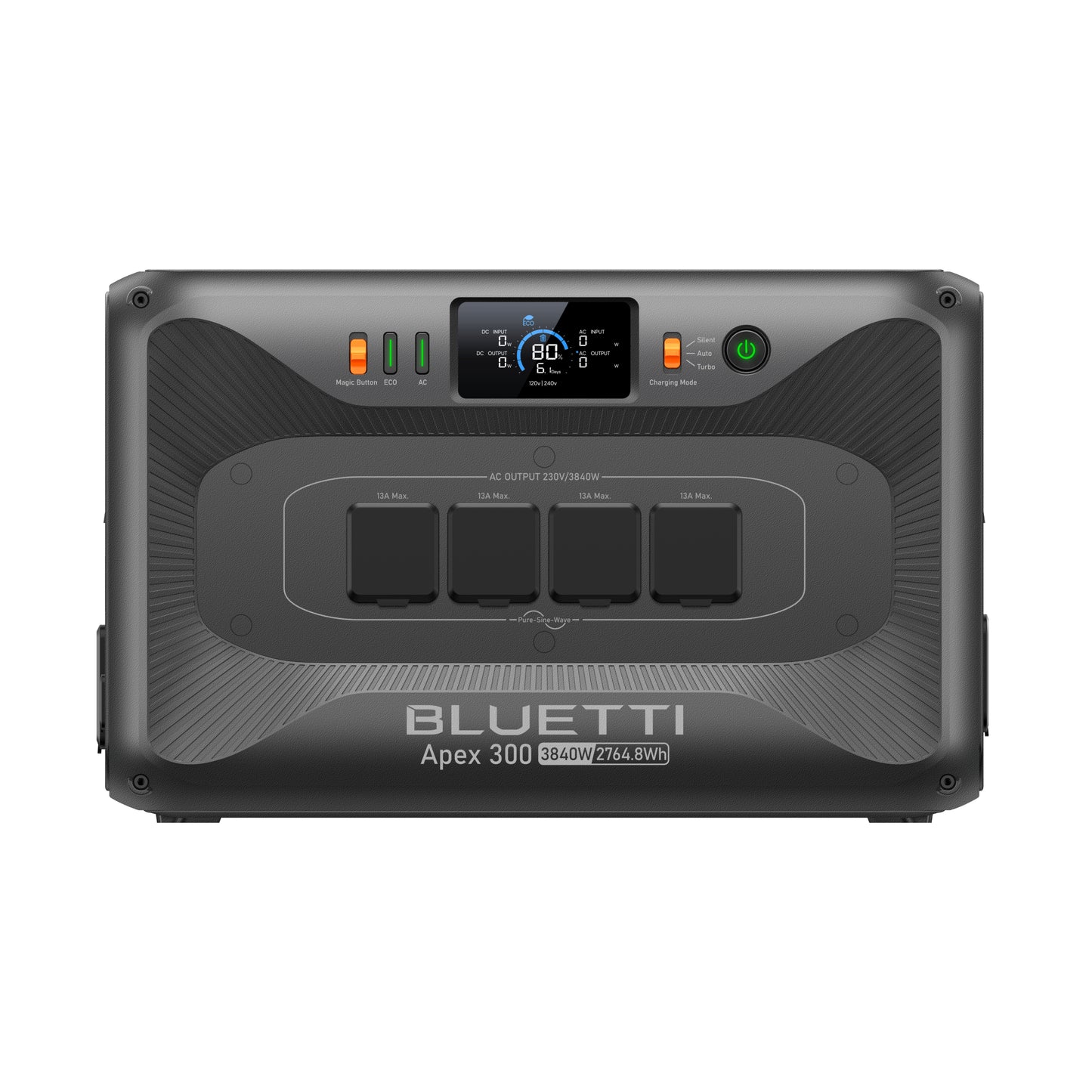 bluetti apex 300 versatile power station 2 764 8wh 3 840w product exterior view