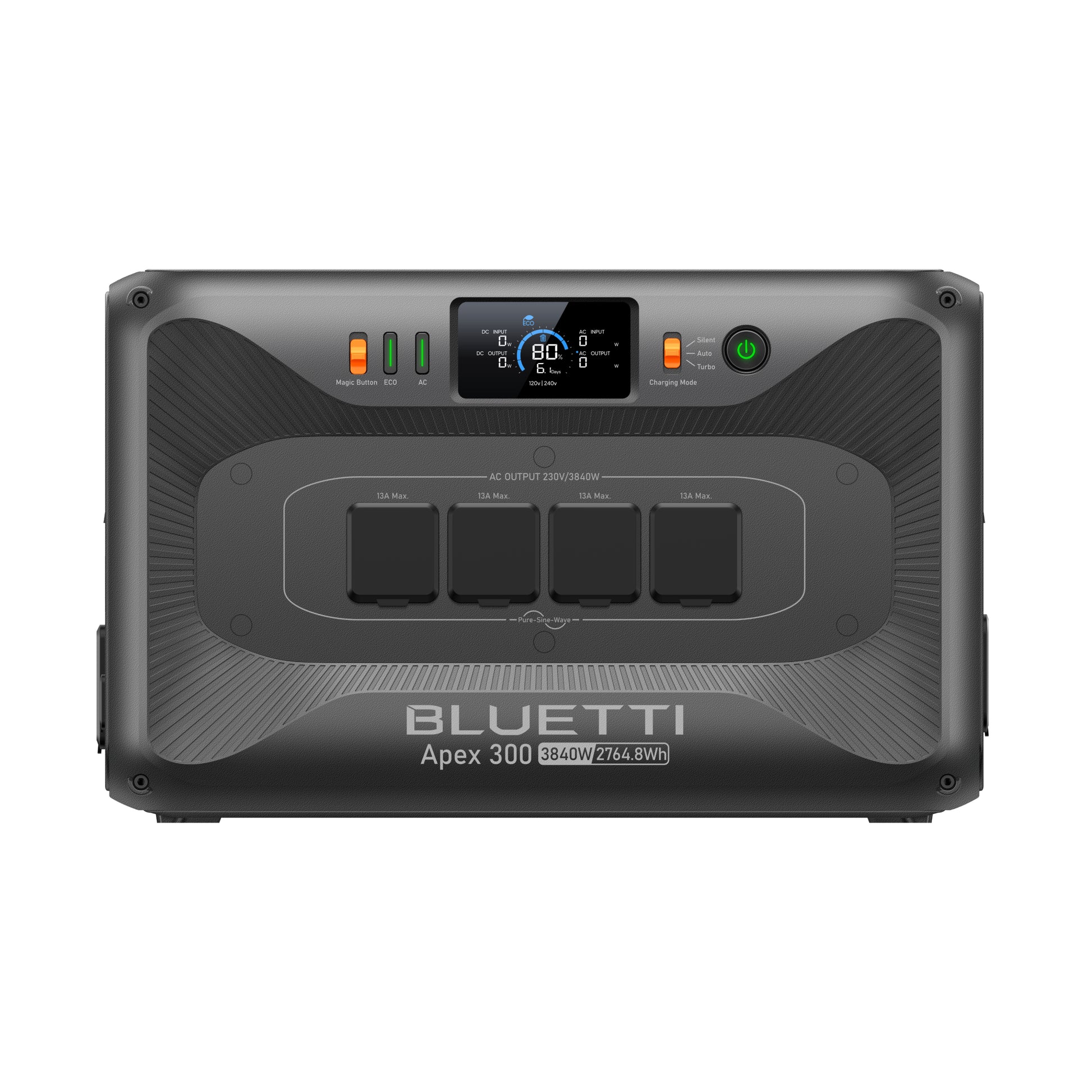 bluetti apex 300 versatile power station 2 764 8wh 3 840w product exterior view