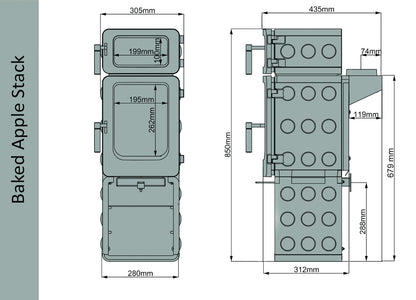 Ekol ApplePie Baked Apple Stack