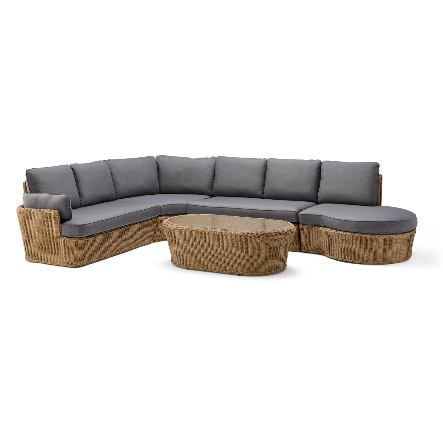Alexander Rose Palermo Empress Lounge Corner Set with Coffee Table product exterior view