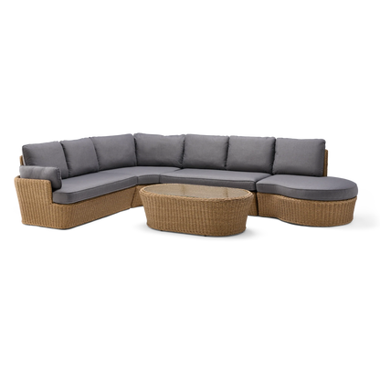 Alexander Rose Palermo Empress Lounge Corner Set with Coffee Table product exterior view