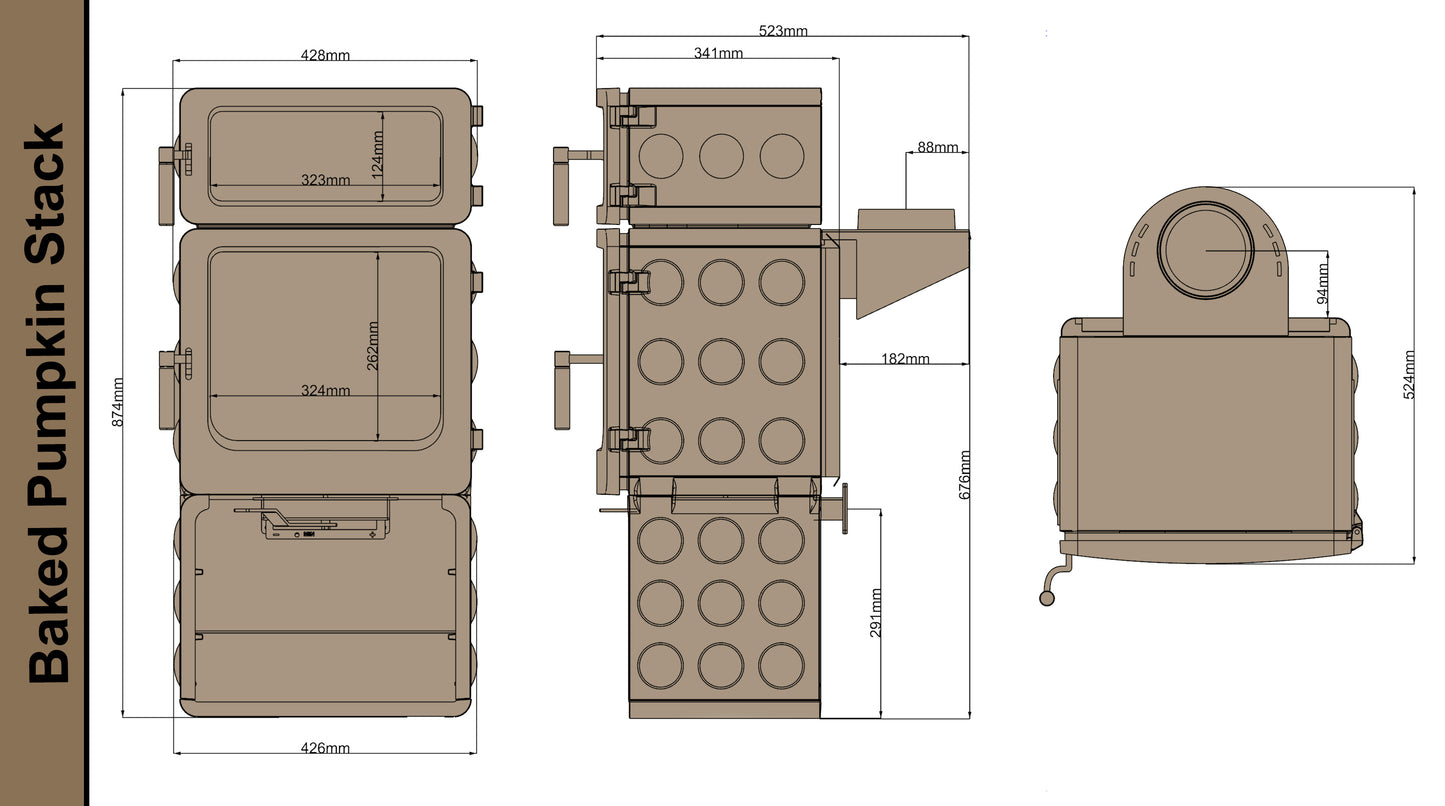 Ekol Pumpkin Pie Baked Pumpkin Stack