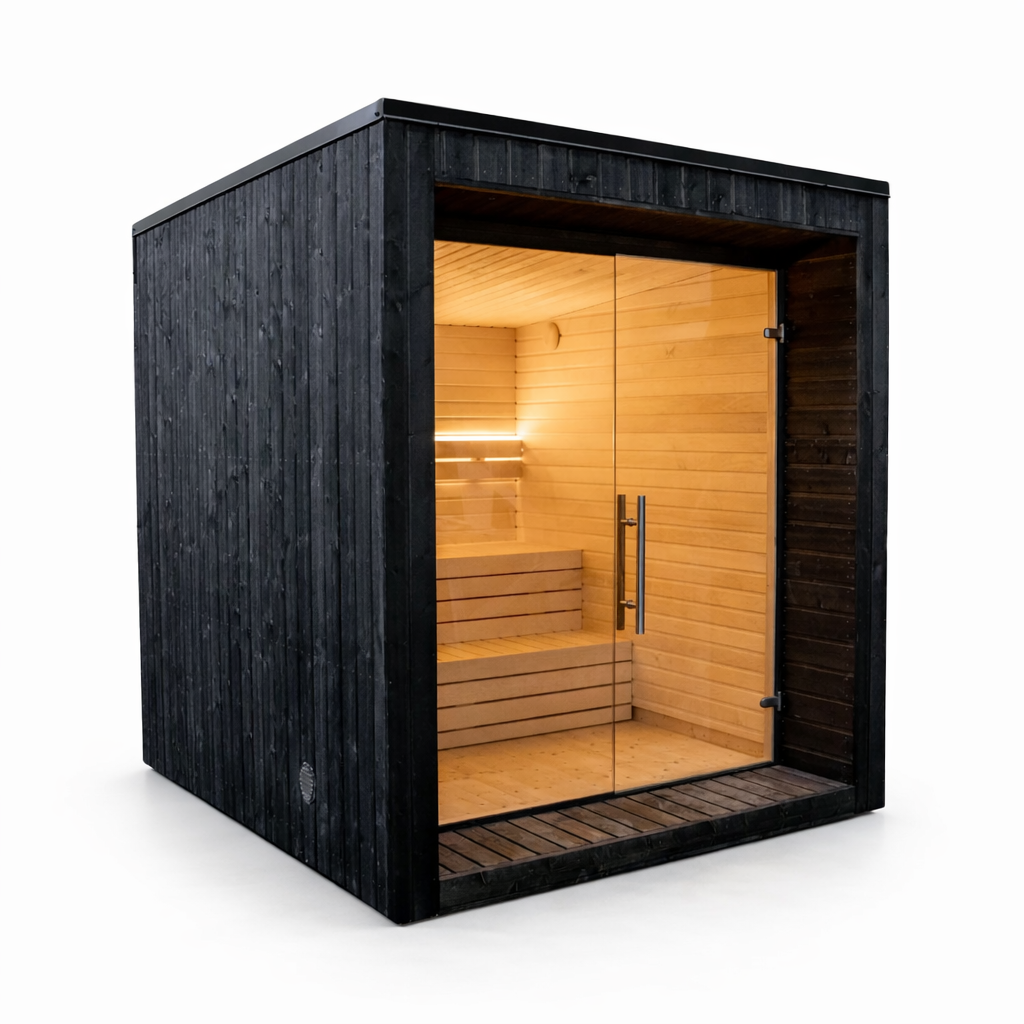 Dune 250 Deluxe 2-4 Person Outdoor Prebuilt Cube Sauna