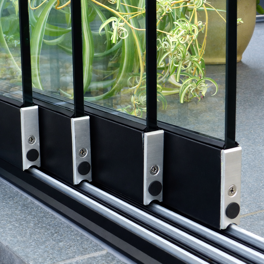 fiano glass sliding door sets product exterior view — view 2