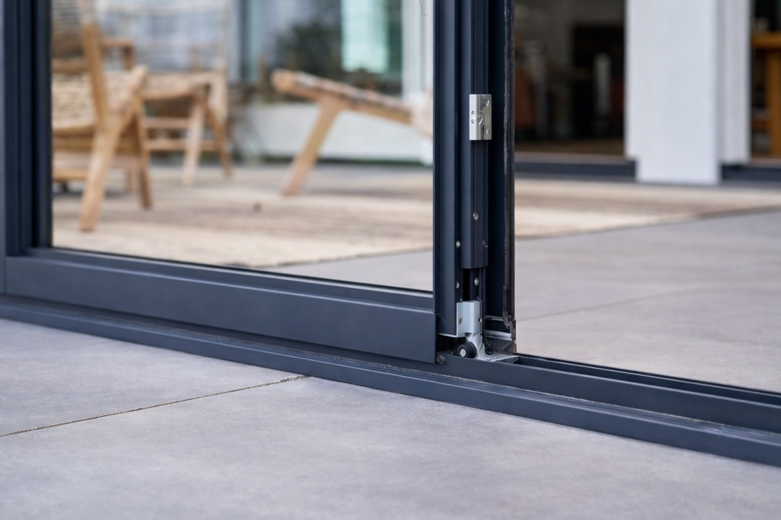 viewline slide and turn glass door system product exterior view — view 5