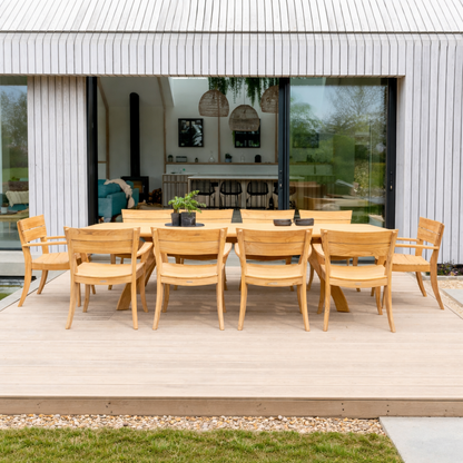 Alexander Rose Sorrento Teak Wood 10 Seater Dining Set