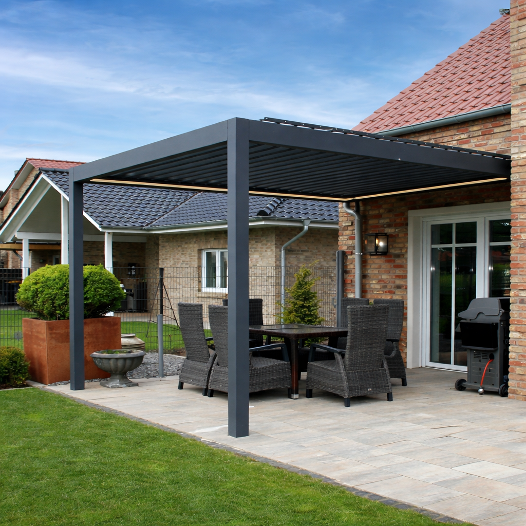 Deponti Pinela Aluminium Motorised Pergola product exterior view