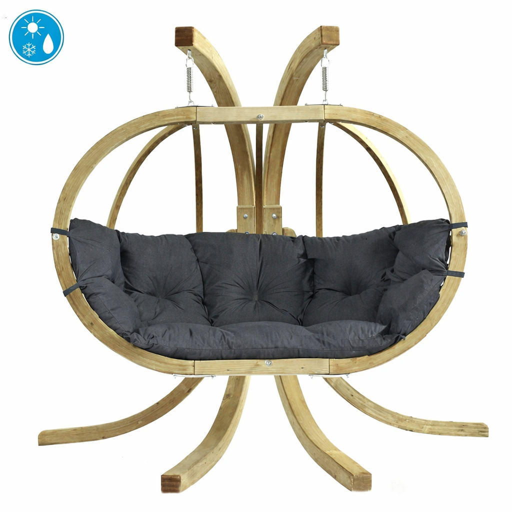 Globo Royal Double Hanging Egg Chair Set