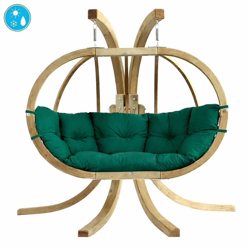 Globo Royal Double Hanging Egg Chair Set