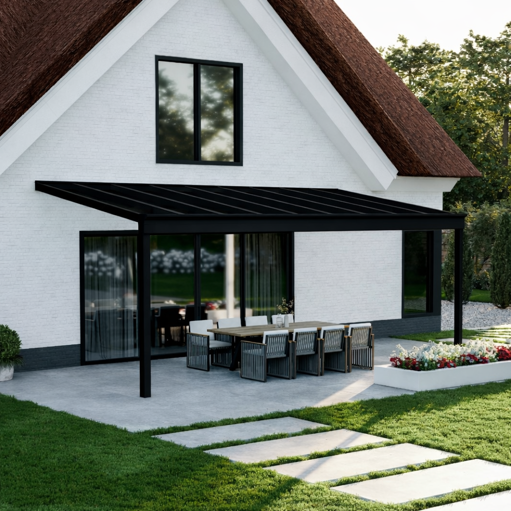 deponti pigato plus aluminium veranda product exterior view — view 7