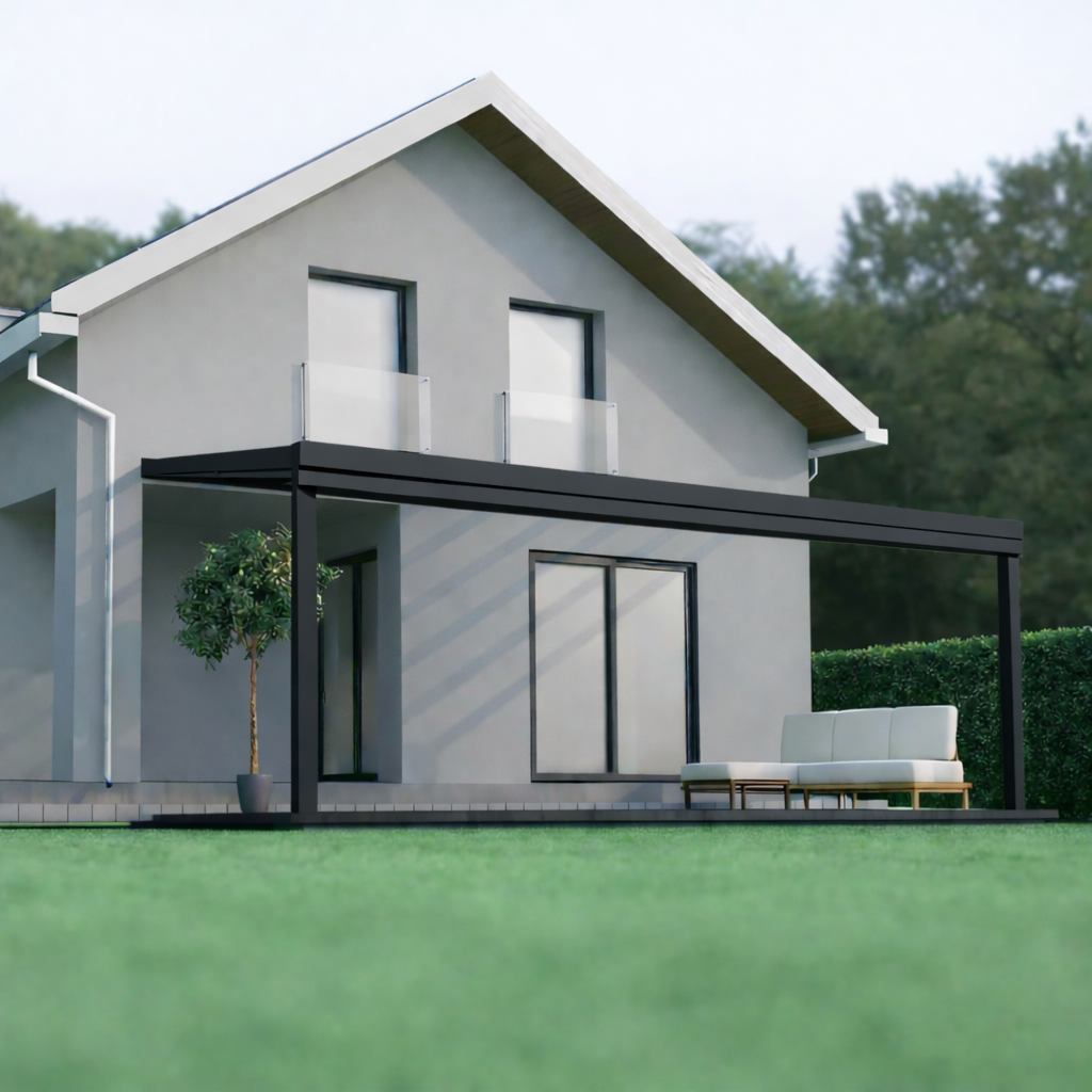 deponti giallo plus aluminium veranda product exterior view — view 6