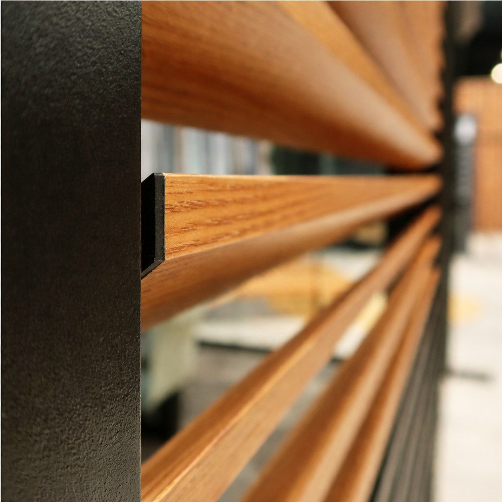 fiano louvred sliding door panel product exterior view — view 2