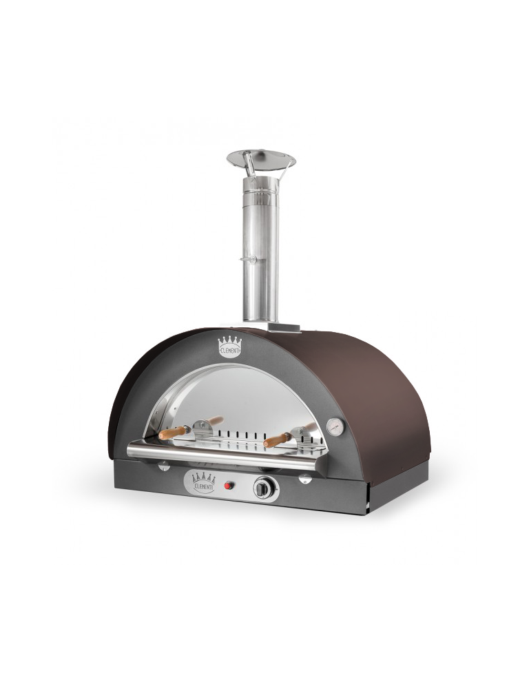 clementi original pulcinella wood gas fired pizza oven product exterior view — view 10