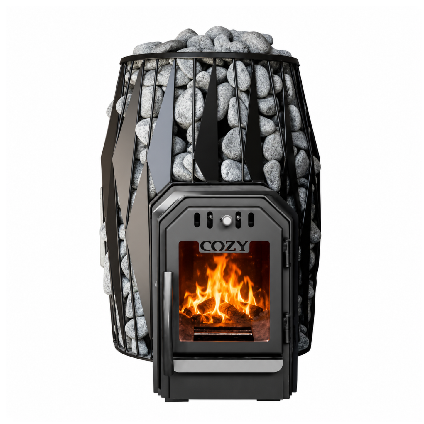 Cozy 12 OG Wood Burning Sauna Heater 12kW — Compact Stove