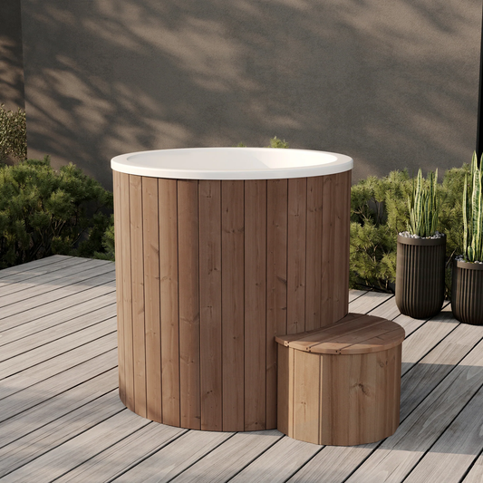 ice bath barrel chiller product exterior view