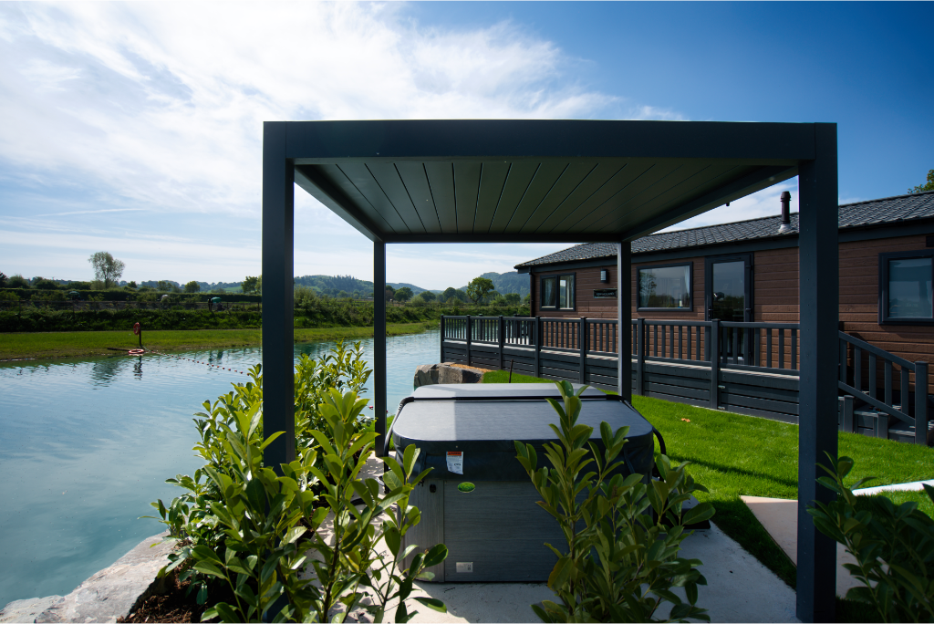 deponti pinela aluminium motorised pergola product exterior view — view 3