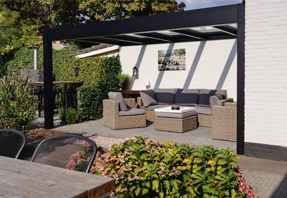 deponti trebbiano aluminium veranda product exterior view — view 2