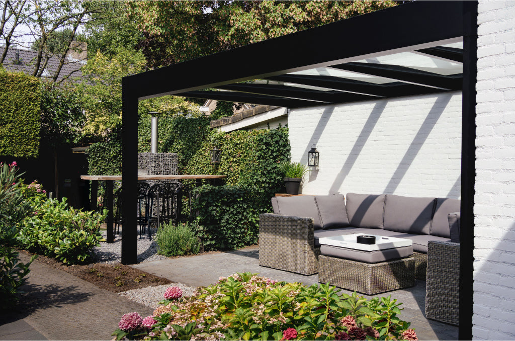 deponti trebbiano aluminium veranda product exterior view