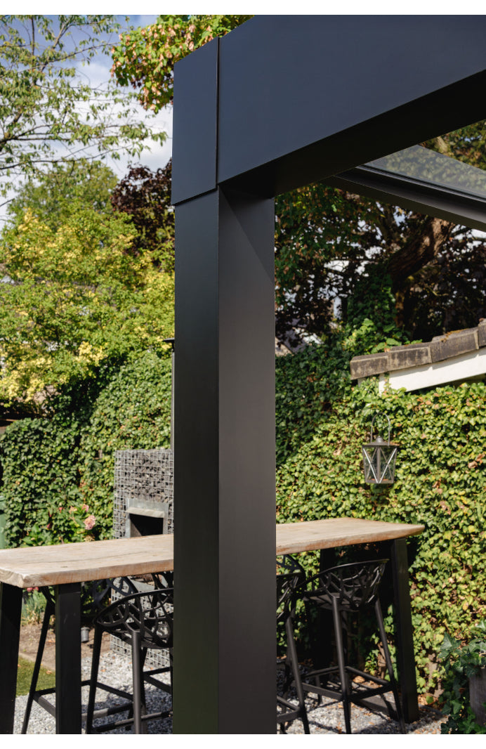 deponti trebbiano aluminium veranda product exterior view — view 5