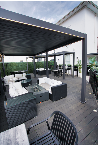 deponti pinela aluminium motorised pergola product exterior view — view 8