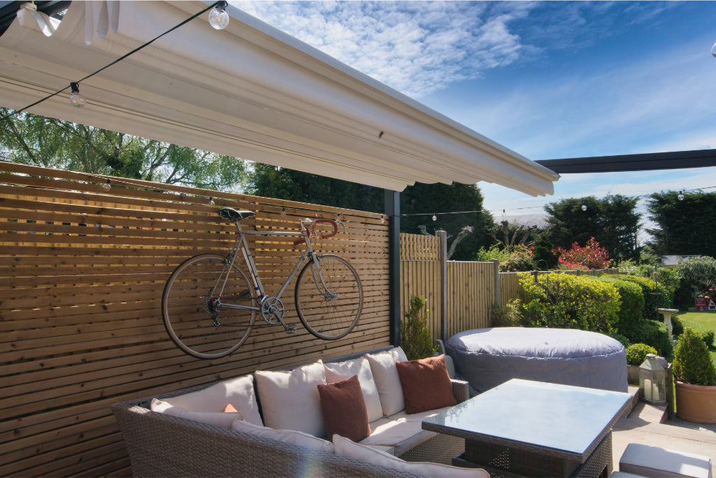 deponti verdeca aluminium folding roof veranda product exterior view — view 12
