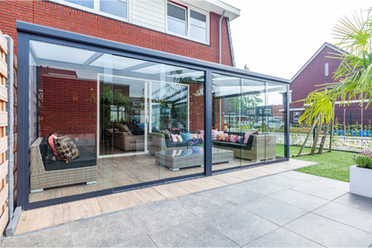 deponti nebbiolo aluminium veranda product exterior view — view 2