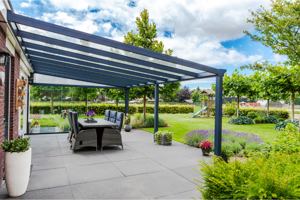 deponti pigato aluminium veranda product exterior view — view 2