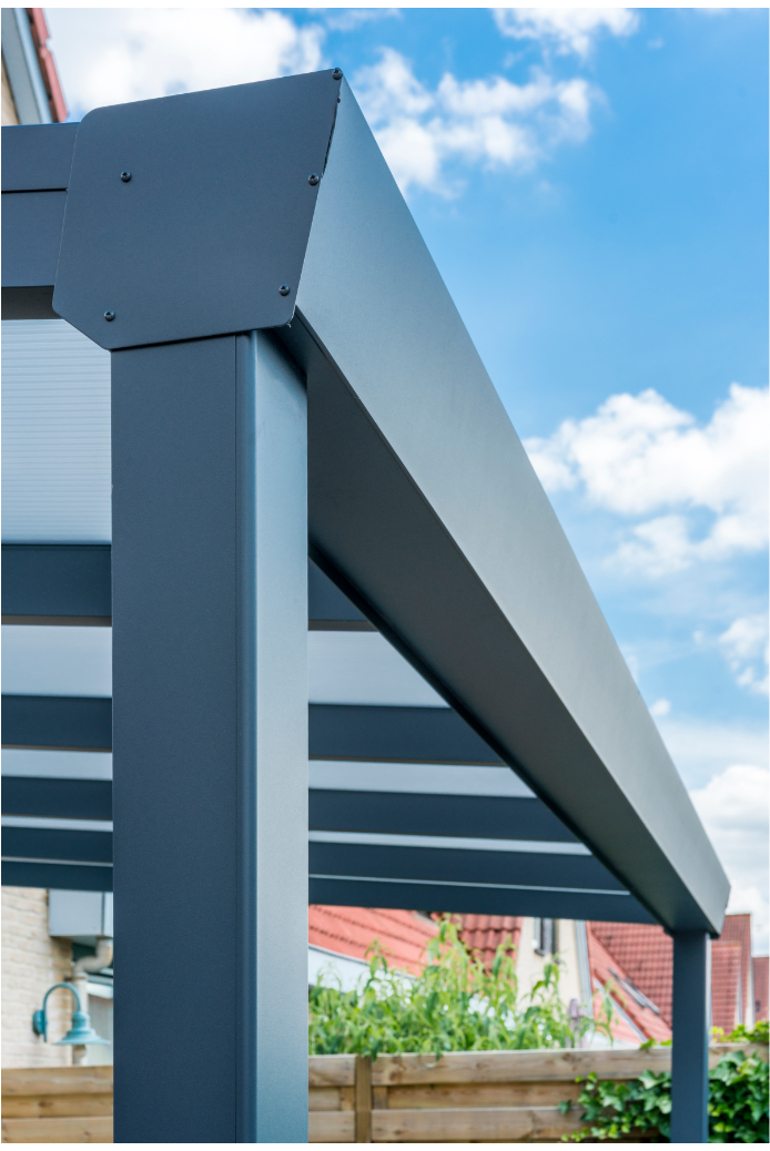 deponti giallo aluminium veranda product exterior view — view 6