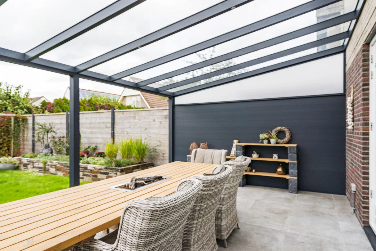 deponti pigato plus aluminium veranda product exterior view — view 2