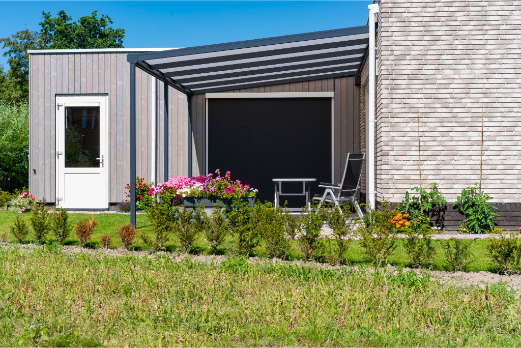 deponti nebbiolo aluminium veranda product exterior view — view 3