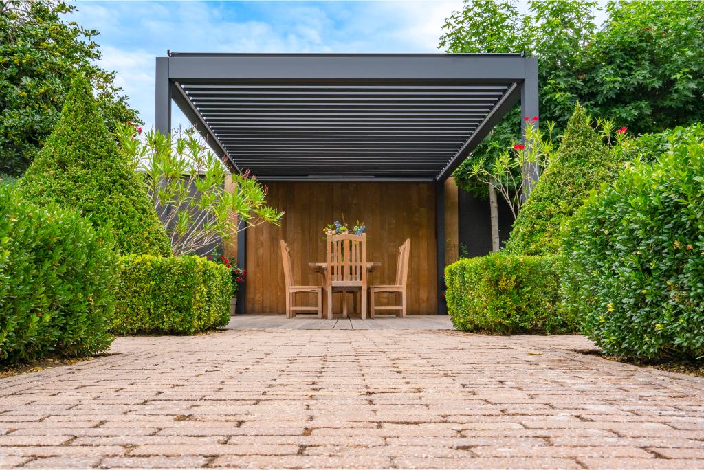 deponti pinela aluminium motorised pergola product exterior view — view 5