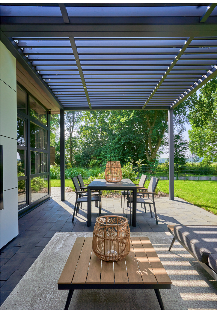 deponti pinela aluminium motorised pergola product exterior view — view 7