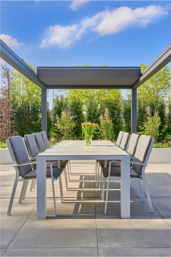 deponti pinela deluxe aluminium motorised pergola product exterior view — view 10