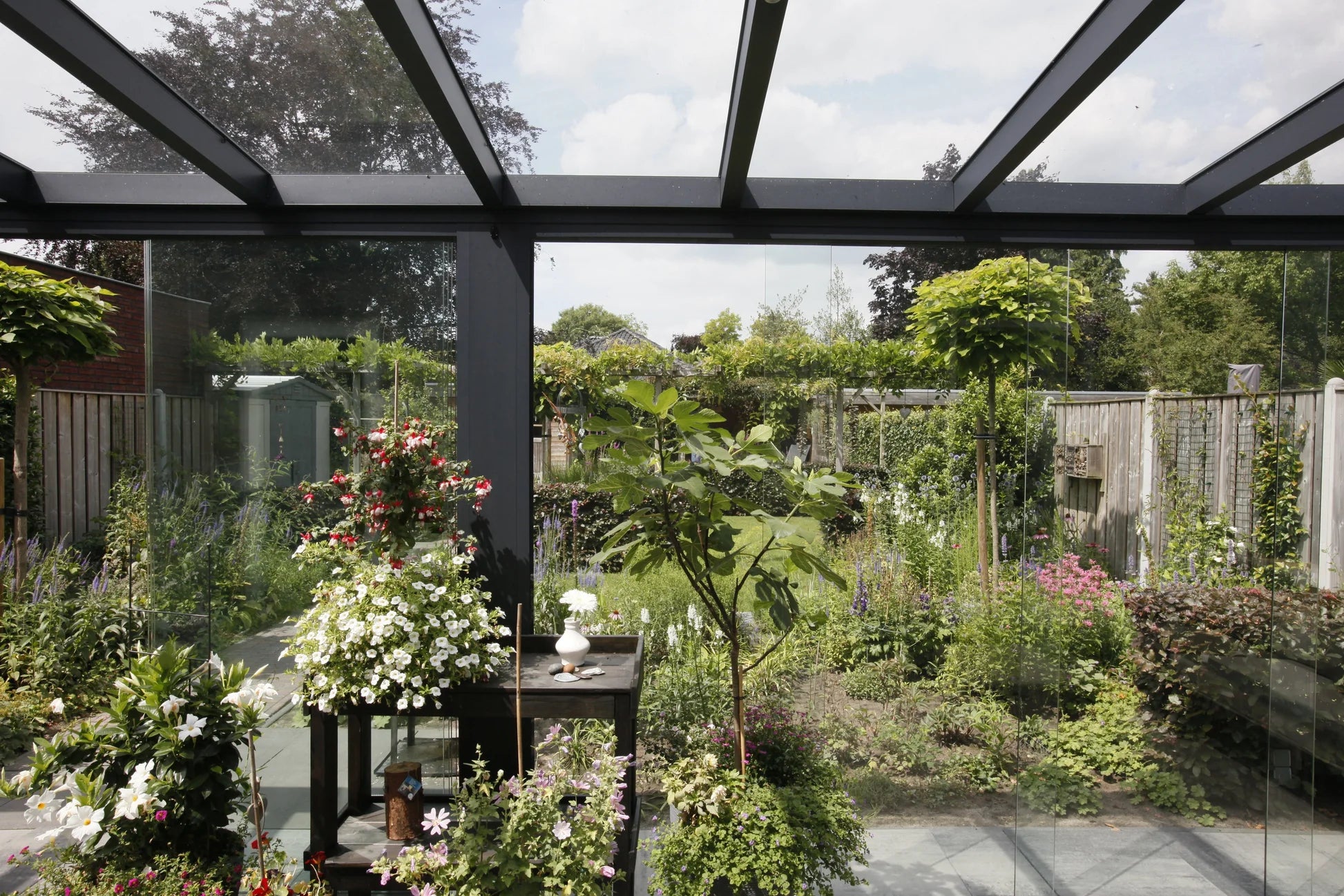 deponti giallo plus aluminium veranda product exterior view — view 4