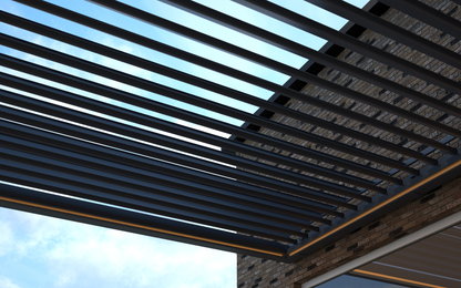 deponti pinela aluminium motorised pergola product exterior view — view 6