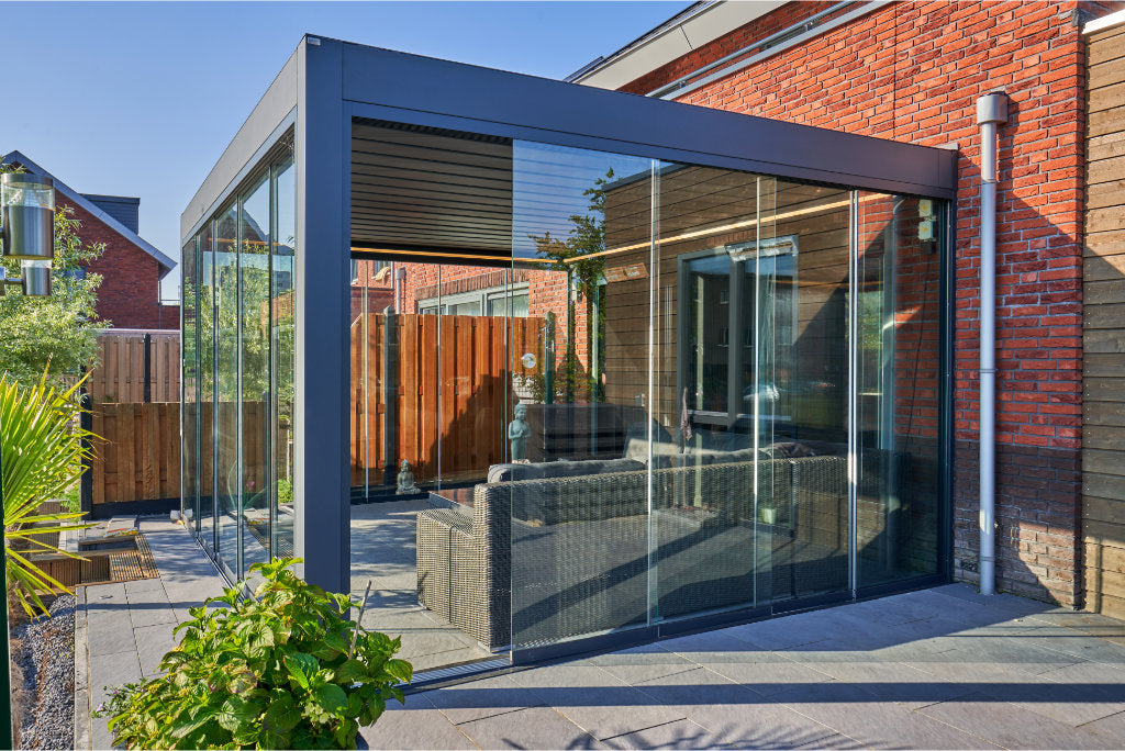deponti pinela deluxe aluminium motorised pergola product exterior view — view 12