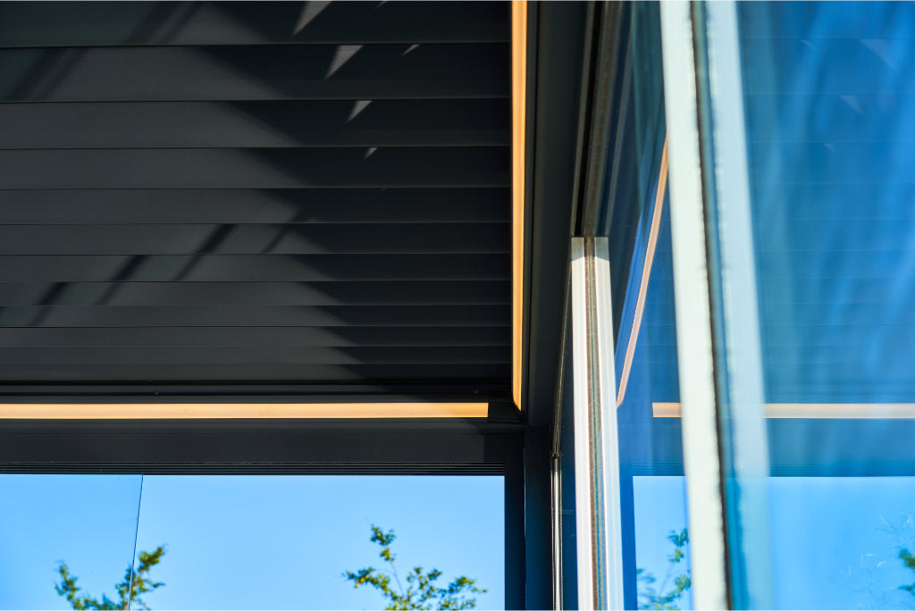 deponti pinela deluxe aluminium motorised pergola product exterior view — view 5