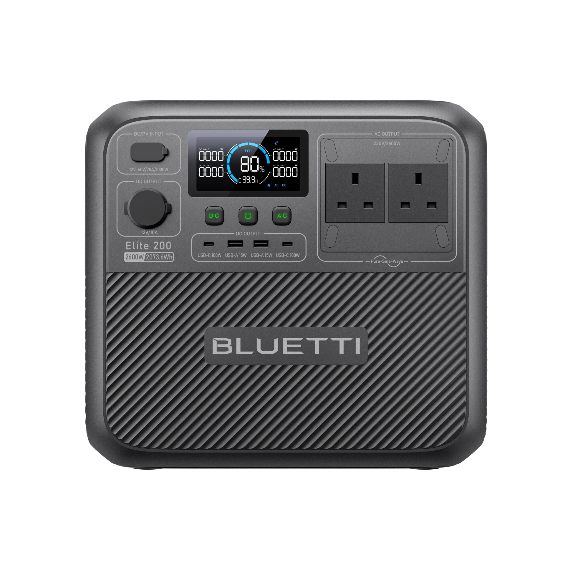 bluetti elite 200 v2 portable power station product exterior view — view 6