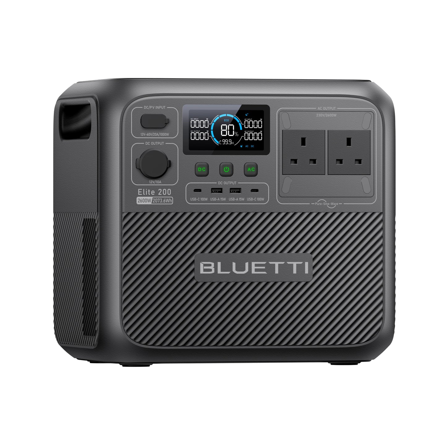 BLUETTI Elite 200 V2 Portable Power Station product exterior view