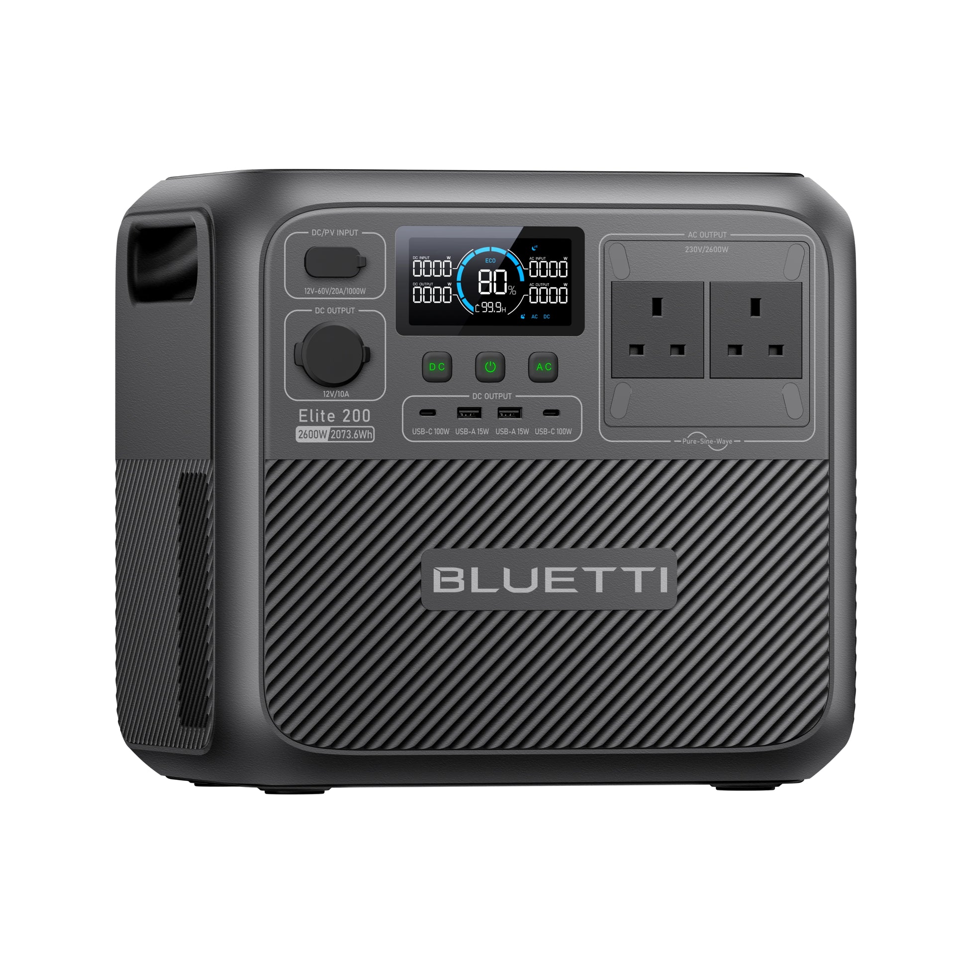 BLUETTI Elite 200 V2 Portable Power Station product exterior view