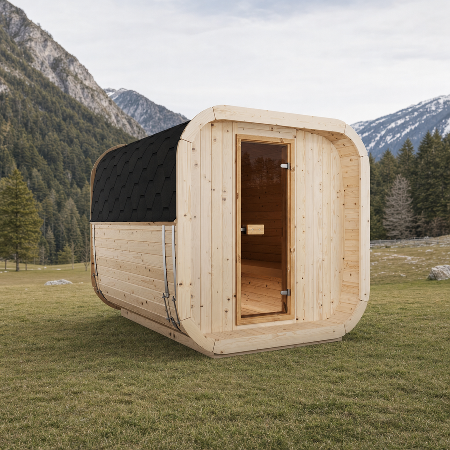Cube Sauna Icon 250 S — Longest Standard Spruce Cube Sauna, 2.5m — spruce — lifestyle