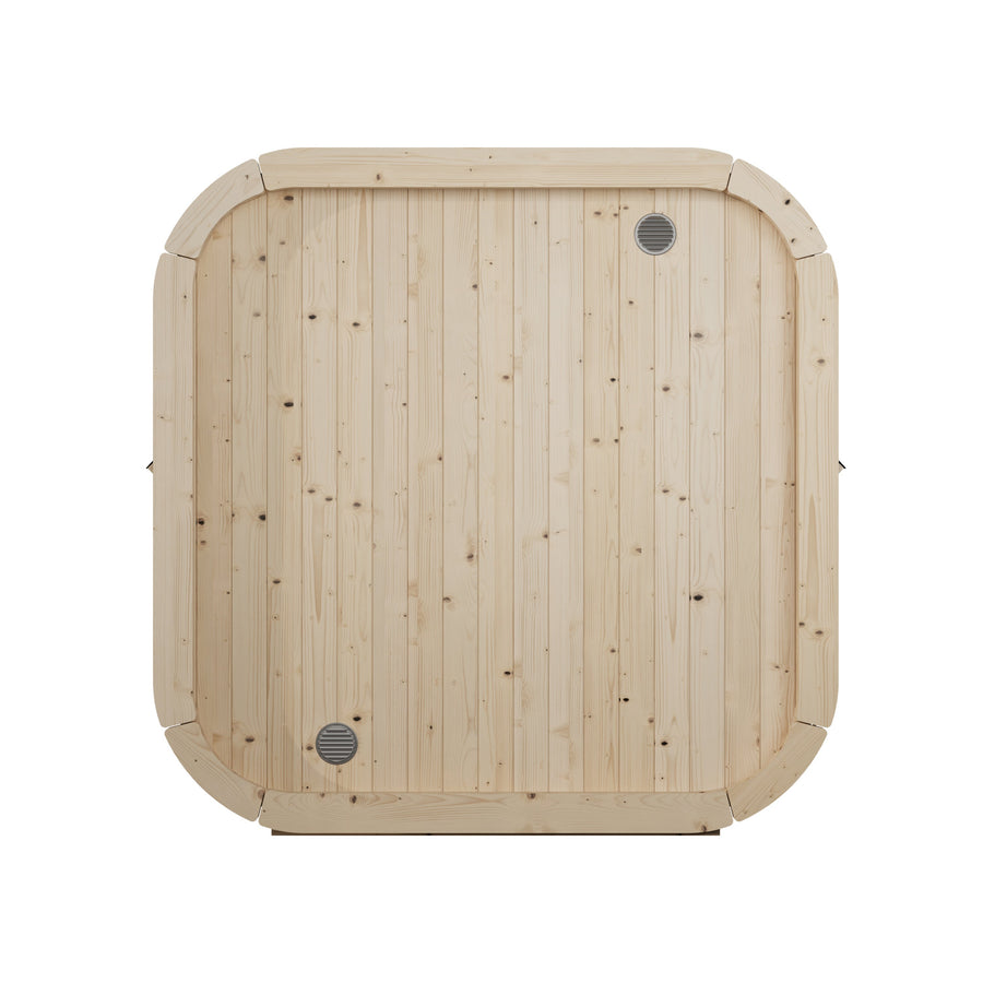 Cube Sauna Icon 250 S — Longest Standard Spruce Cube Sauna, 2.5m — spruce — back view 1