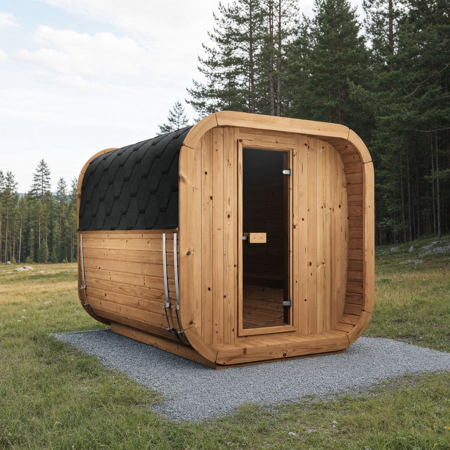 Cube Sauna Icon 250 S — Longest Standard Thermowood Cube, 2.5m — thermowood — lifestyle