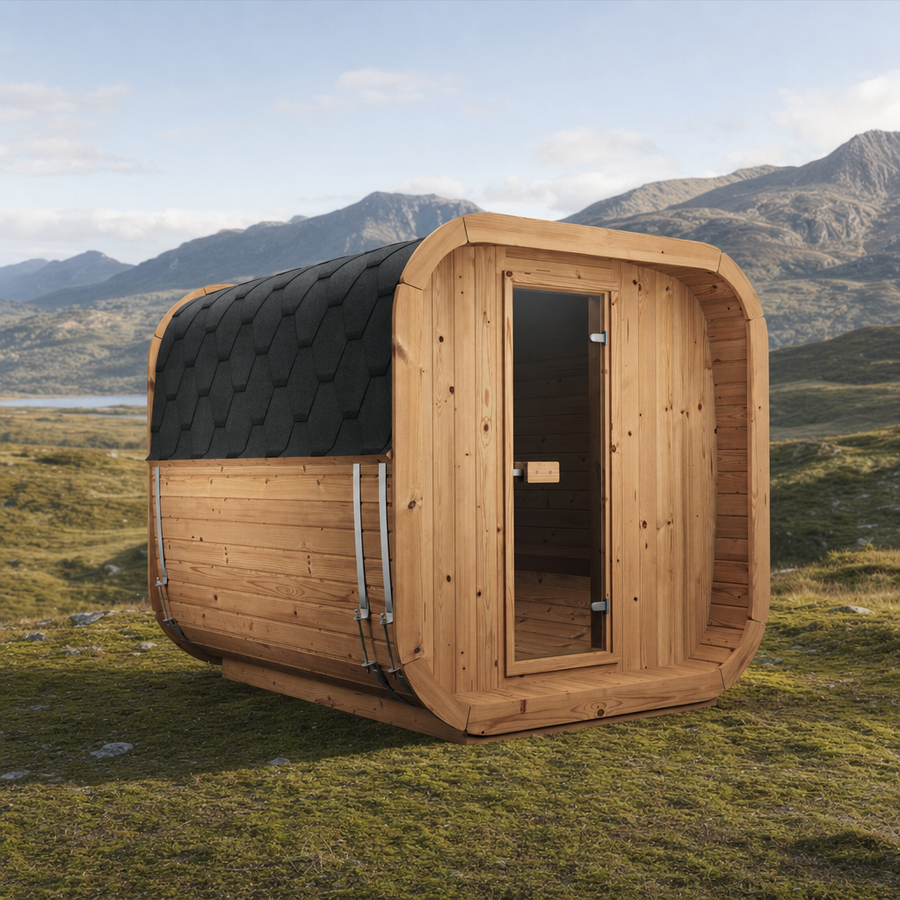 Cube Sauna Icon 250 S — Longest Standard Thermowood Cube, 2.5m — thermowood — lifestyle
