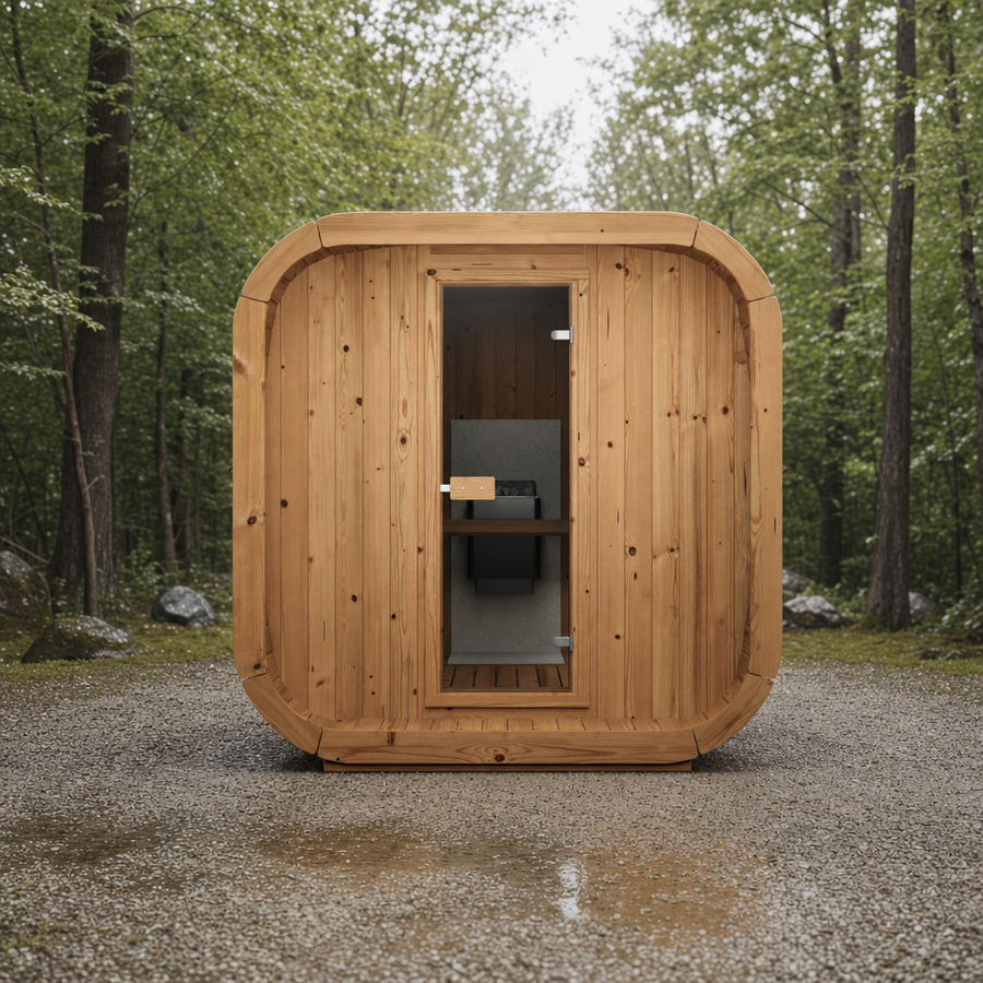 Cube Sauna Icon 250 S — Longest Standard Thermowood Cube, 2.5m — thermowood — lifestyle