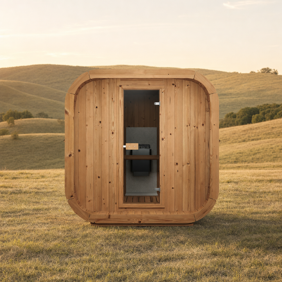 Cube Sauna Icon 250 S — Longest Standard Thermowood Cube, 2.5m — thermowood — lifestyle