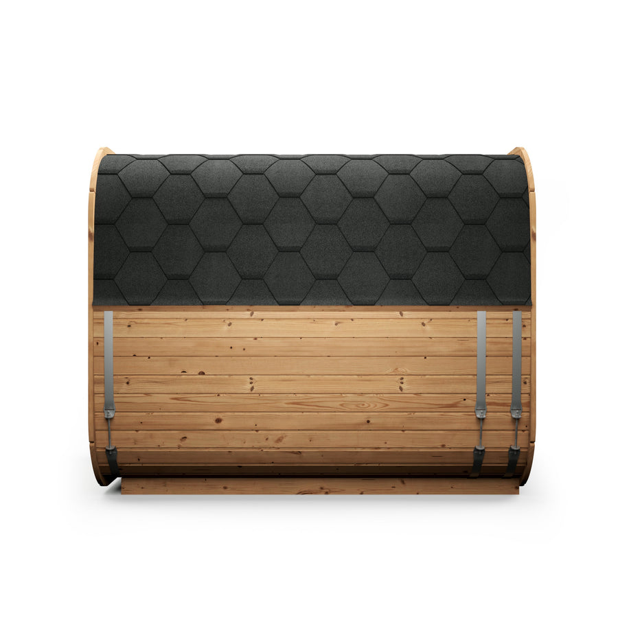 Cube Sauna Icon 250 S — Longest Standard Thermowood Cube, 2.5m — thermowood — side view 1
