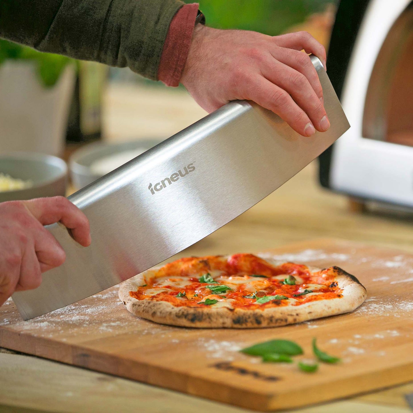 igneus pro 85cm 5 part toolset pizza oven accessory bundle product exterior view — view 10