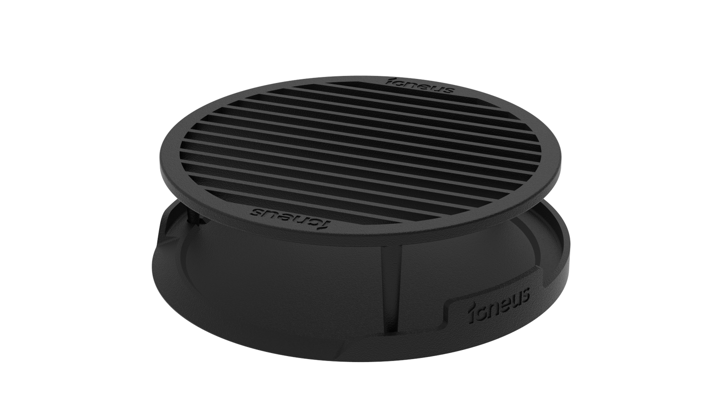 igneus cast iron tuscan grill product exterior view — view 5